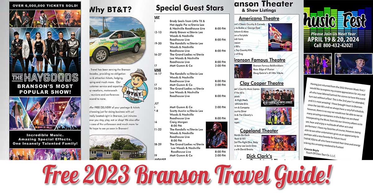 Free 2023 Branson Travel Guide